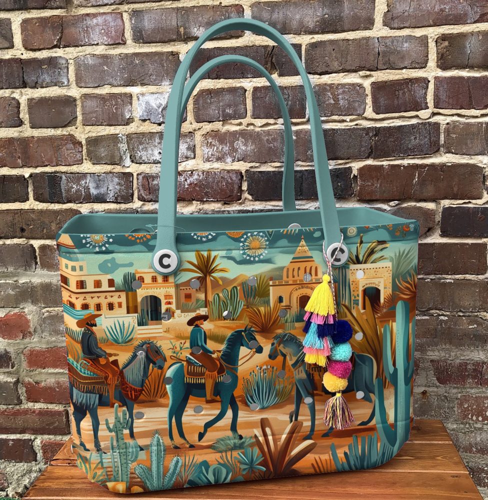 Bucket Tote Bag, Limited Edition Bogg Bag, Beach Bag Western Life - Image 3