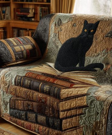 Pages Of Mystery Quilted Sofa Cover