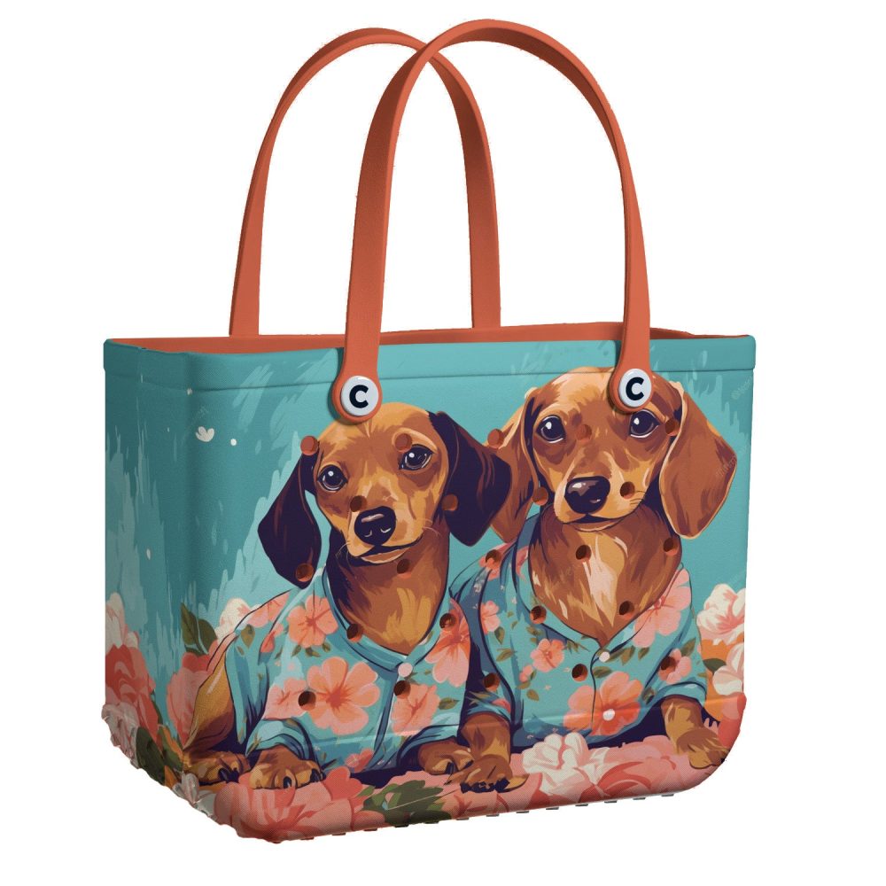 Bucket Tote Bag, Limited Edition Bogg Bag, Beach Bag Pajama Paws