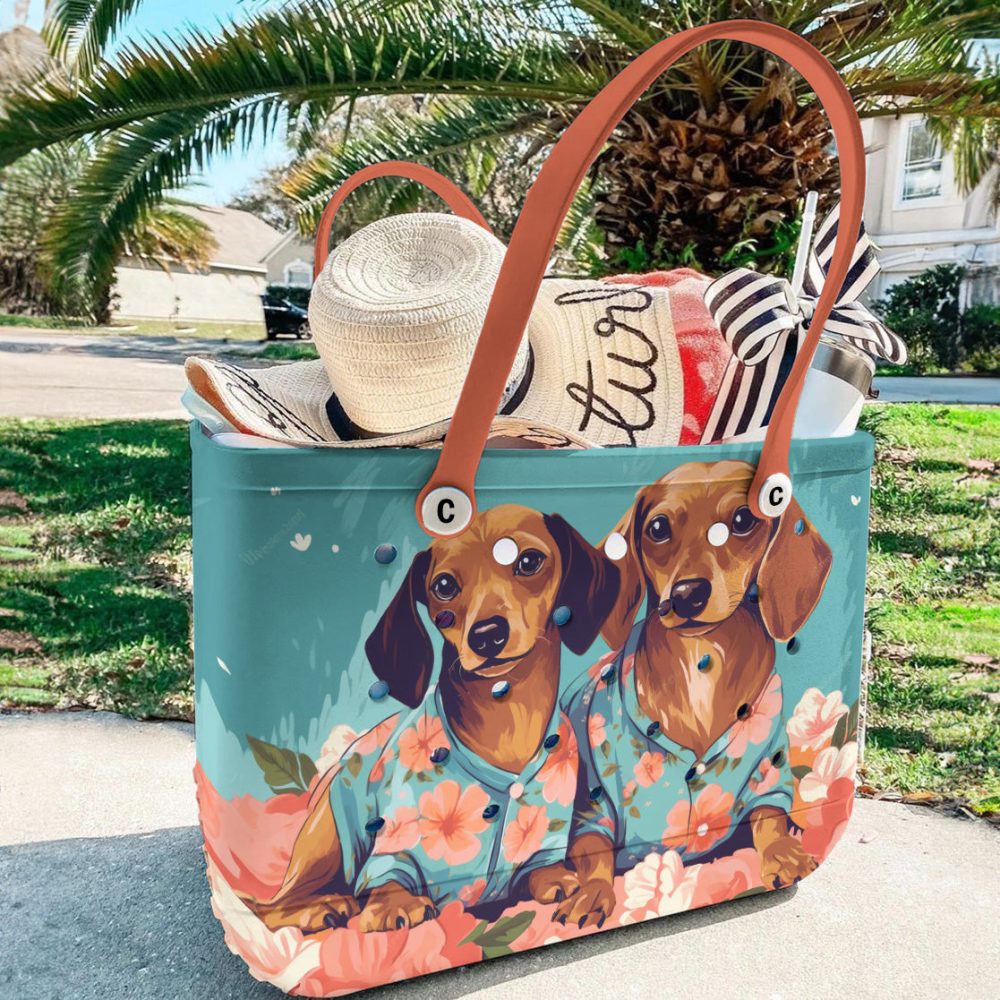 Bucket Tote Bag, Limited Edition Bogg Bag, Beach Bag Pajama Paws - Image 4