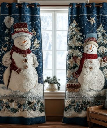 Peaceful Noel Quilted Curtains
