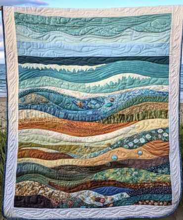 Peaceful Universe Journey Quilted Blanket