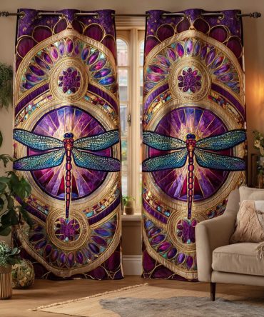 Peaceful Wing Stillness Quilted Curtains