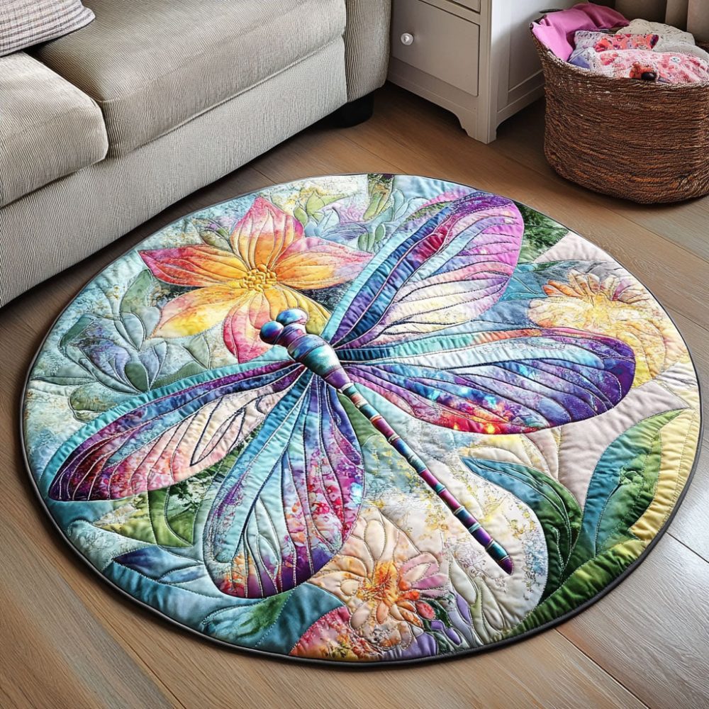 Petal Glider Quilted Round Mat