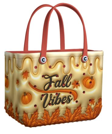 Chic Fall Vibes Tote Bag – Perfect For Autumn Outfits & Pumpkin Spice Adventures!