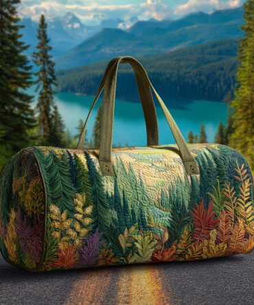 Pine Journey Quilted Duffle Bag