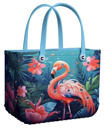 Bucket Tote Bag, Limited Edition Bogg Bag, Beach Bag Pink Oasis