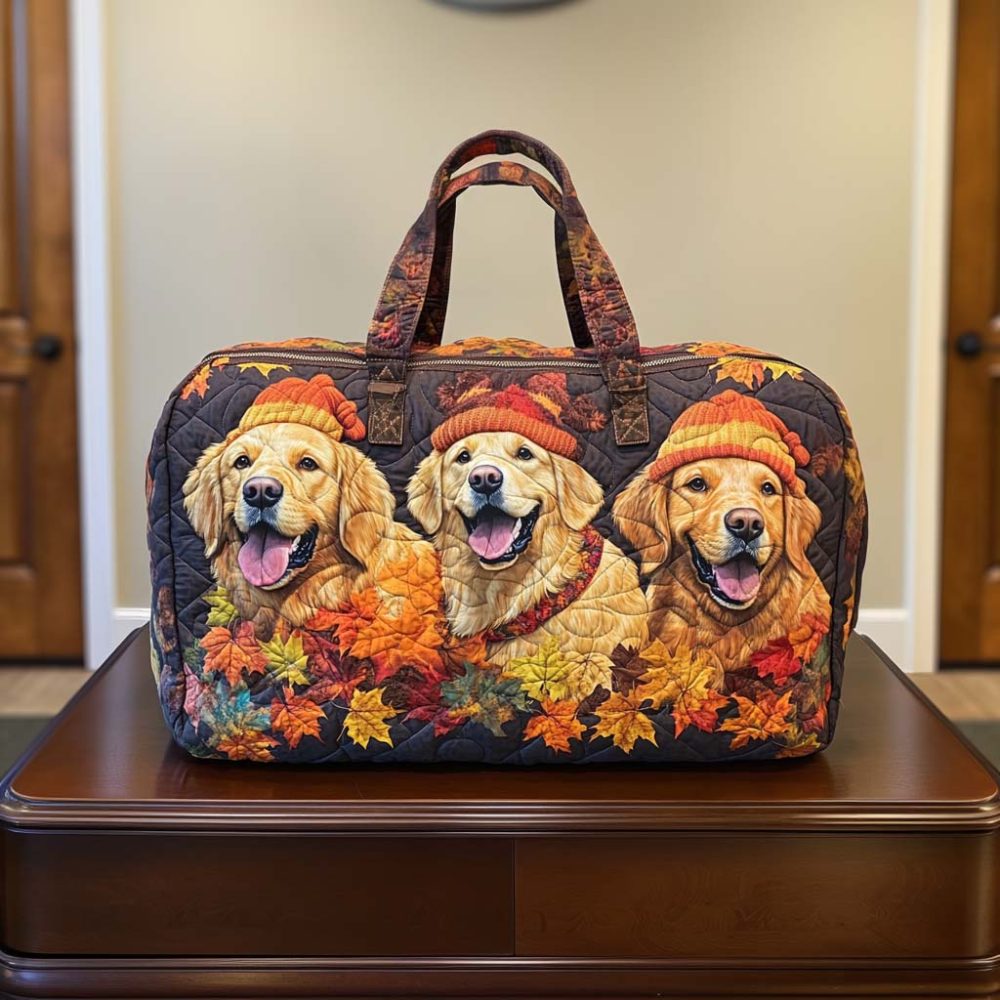 Playful Tail Quilted Duffle Bag