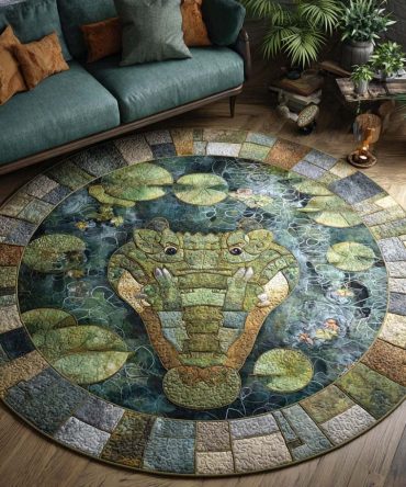Pond Guardian Quilted Round Mat