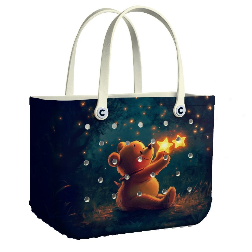 Bucket Tote Bag, Limited Edition Bogg Bag, Beach Bag Pooh'S Dream