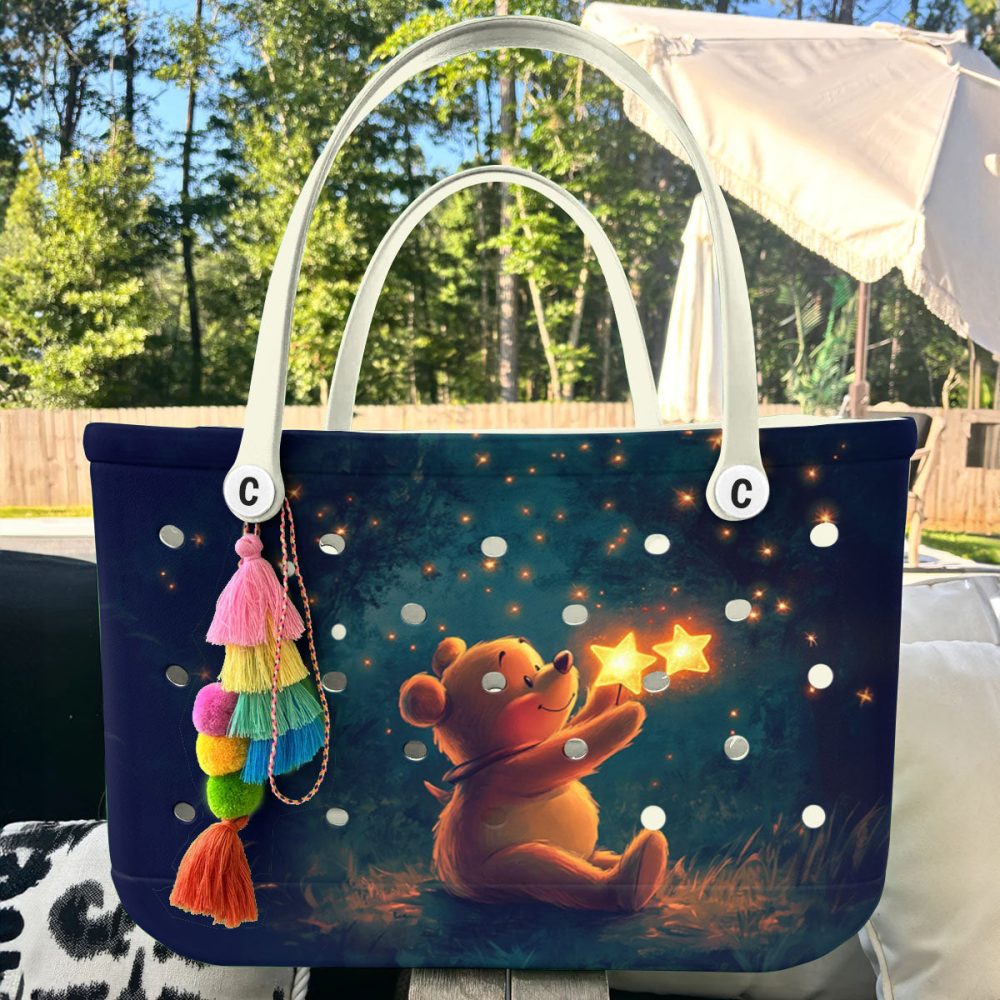 Bucket Tote Bag, Limited Edition Bogg Bag, Beach Bag Pooh'S Dream - Image 3