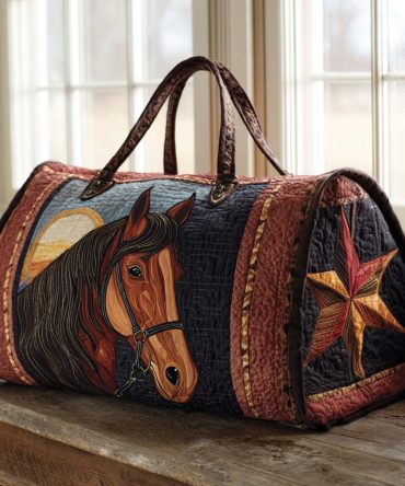 Prairie Horse Quilted Duffle Bag