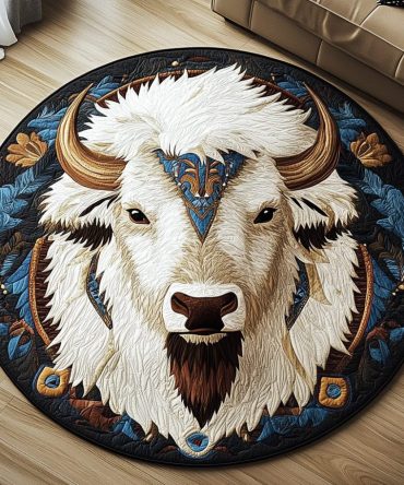Prairie King Quilted Round Mat