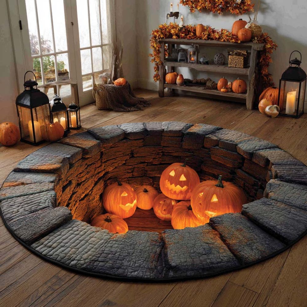 Halloween Quilted Round Mat - Image 2