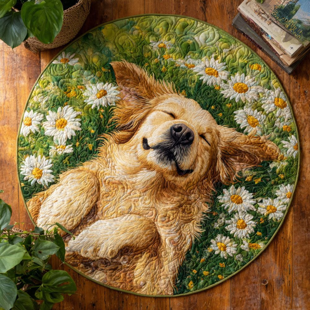 Pure Joy Quilted Round Mat