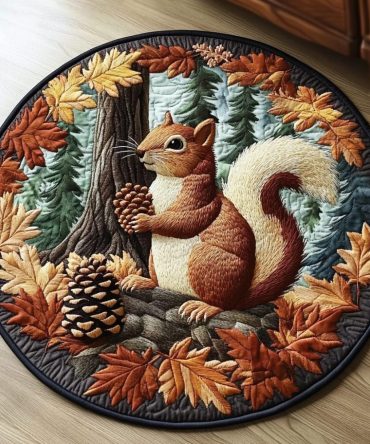 Quiet Escape Quilted Round Mat