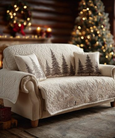 Quiet Forest Quilted Sofa Cover