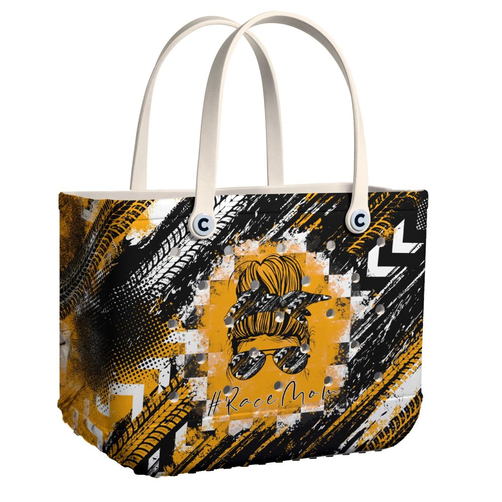 Bucket Tote Bag, Limited Edition Bogg Bag, Beach Bag Race Mom