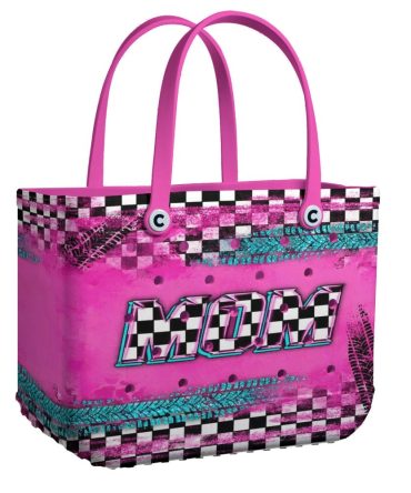 Bucket Tote Bag, Limited Edition Bogg Bag, Beach Bag Racing Mom