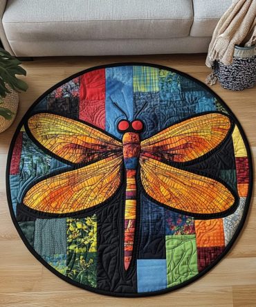 Radiant Flutter Quilted Round Mat