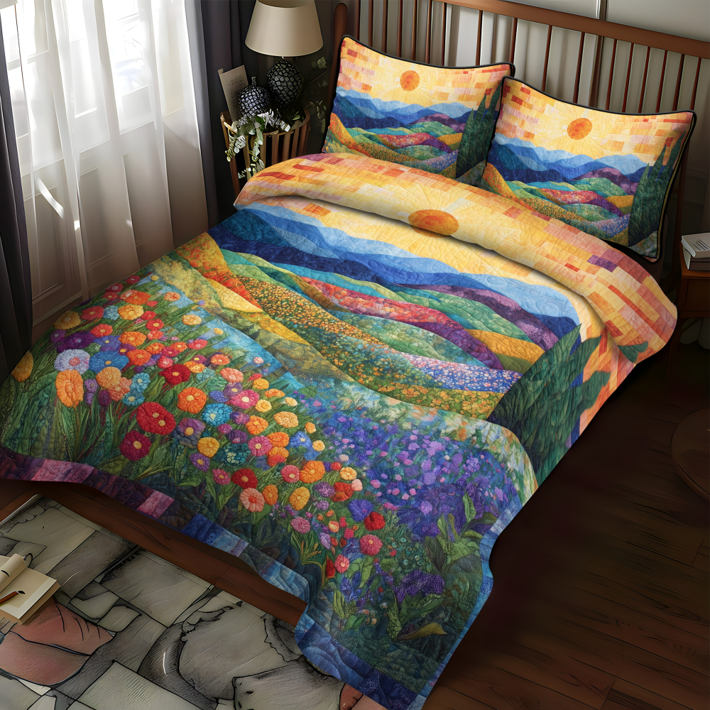 Radiant Rays 3-Piece Quilted Bedding Set - Image 2