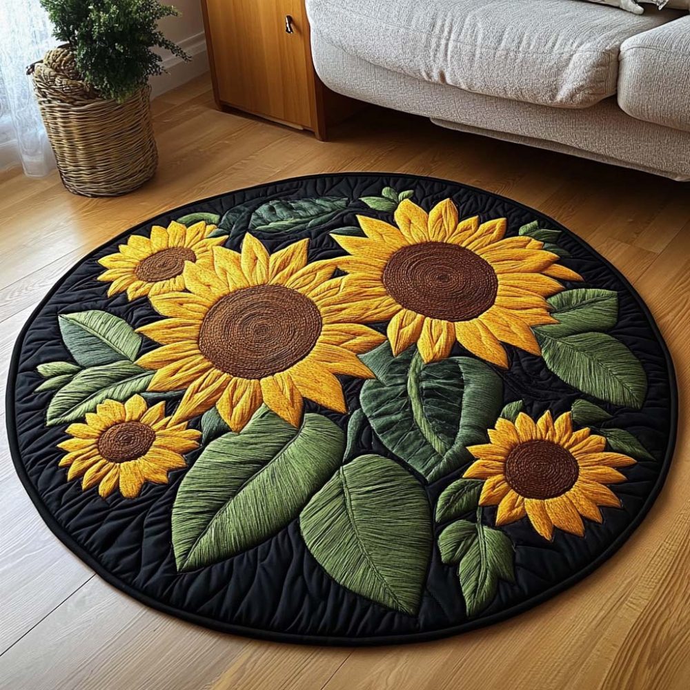 Radiant Vista Quilted Round Mat