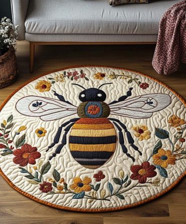 Regal Nectar Monarch Quilted Round Mat