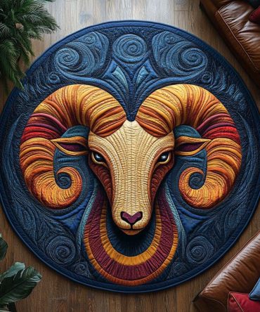Regal Ram Quilted Round Mat