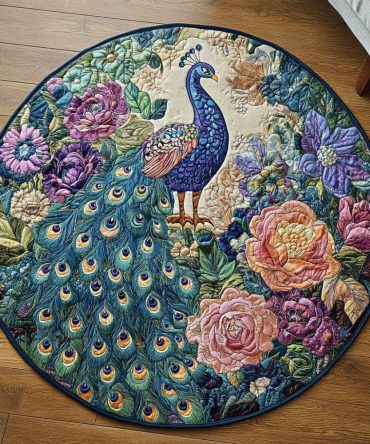 Regal Tail Quilted Round Mat