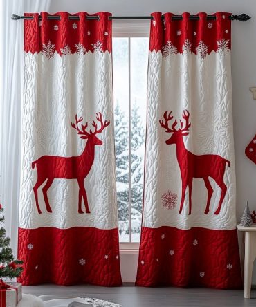 Reindeer Dream Quilted Curtains
