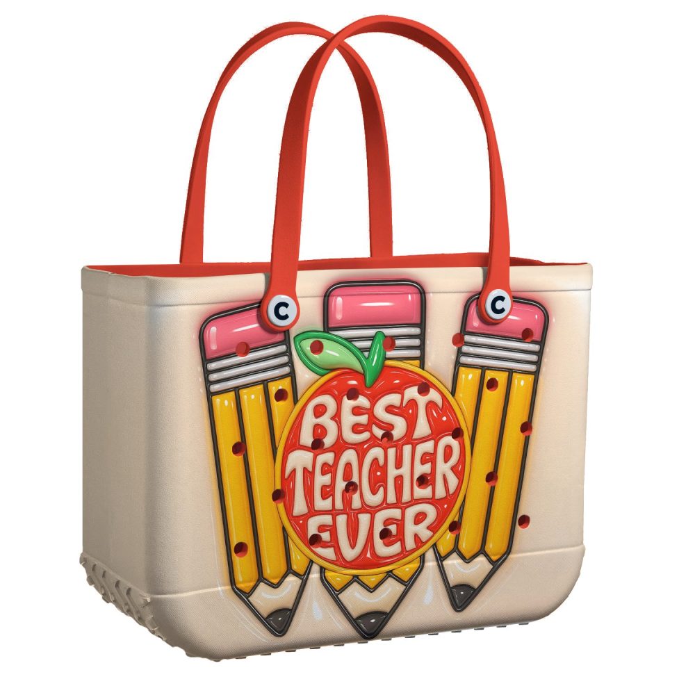 Best Teacher Ever Tote Bag - Perfect Gift For Educators, Stylish & Durable School Accessory