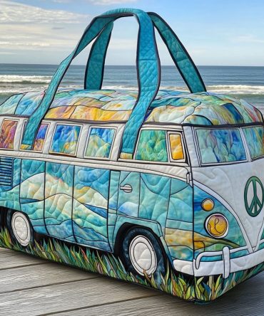 Roadside Rhythm Quilted Duffle Bag