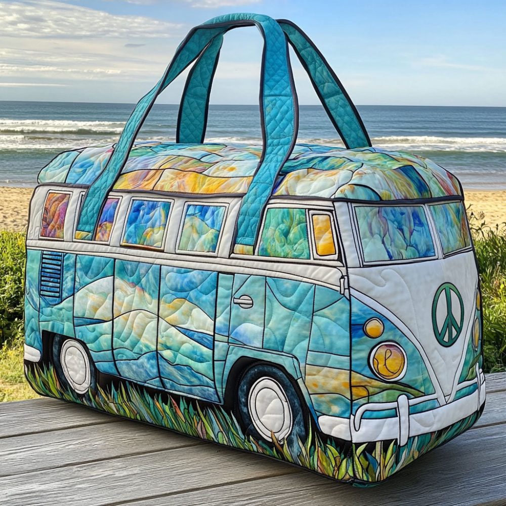 Roadside Rhythm Quilted Duffle Bag