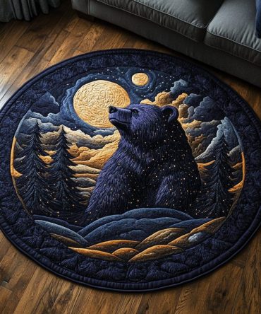 Roaming Beast Quilted Round Mat