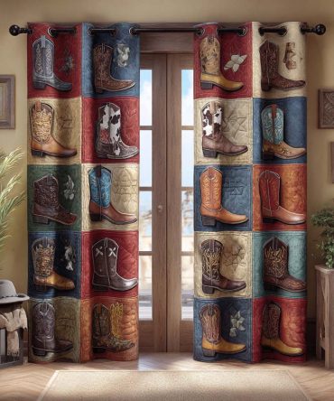 Rodeo Gear Display Quilted Curtains