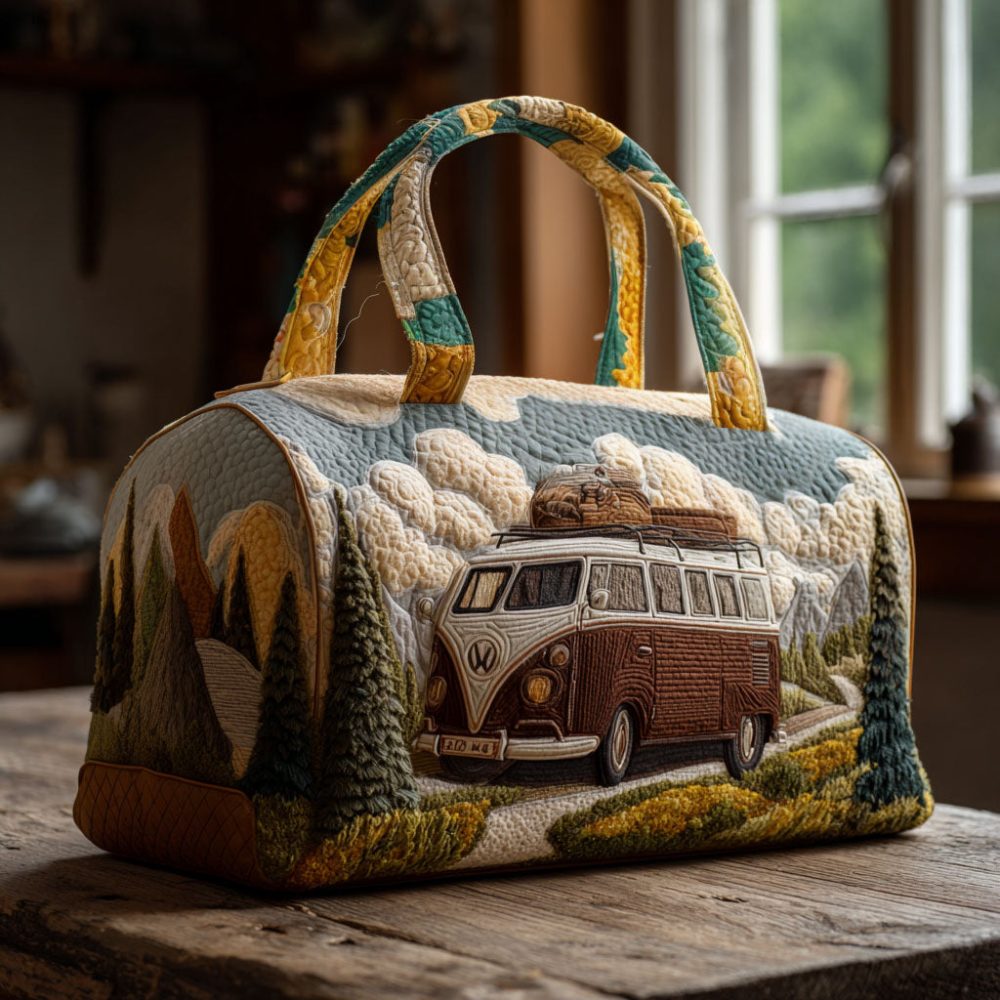 Rolling Vibes Quilted Duffle Bag