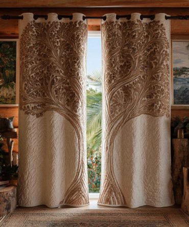 Rooted Spirit Quilted Curtains