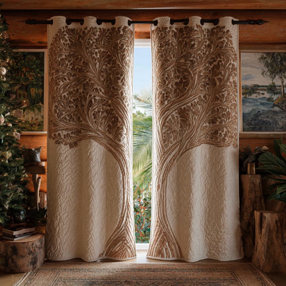 Rooted Spirit Quilted Curtains