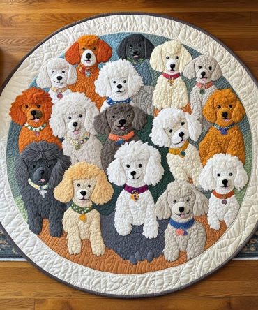 Royal Fluff Quilted Round Mat