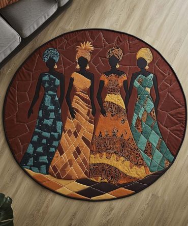 Royal Heritage Quilted Round Mat