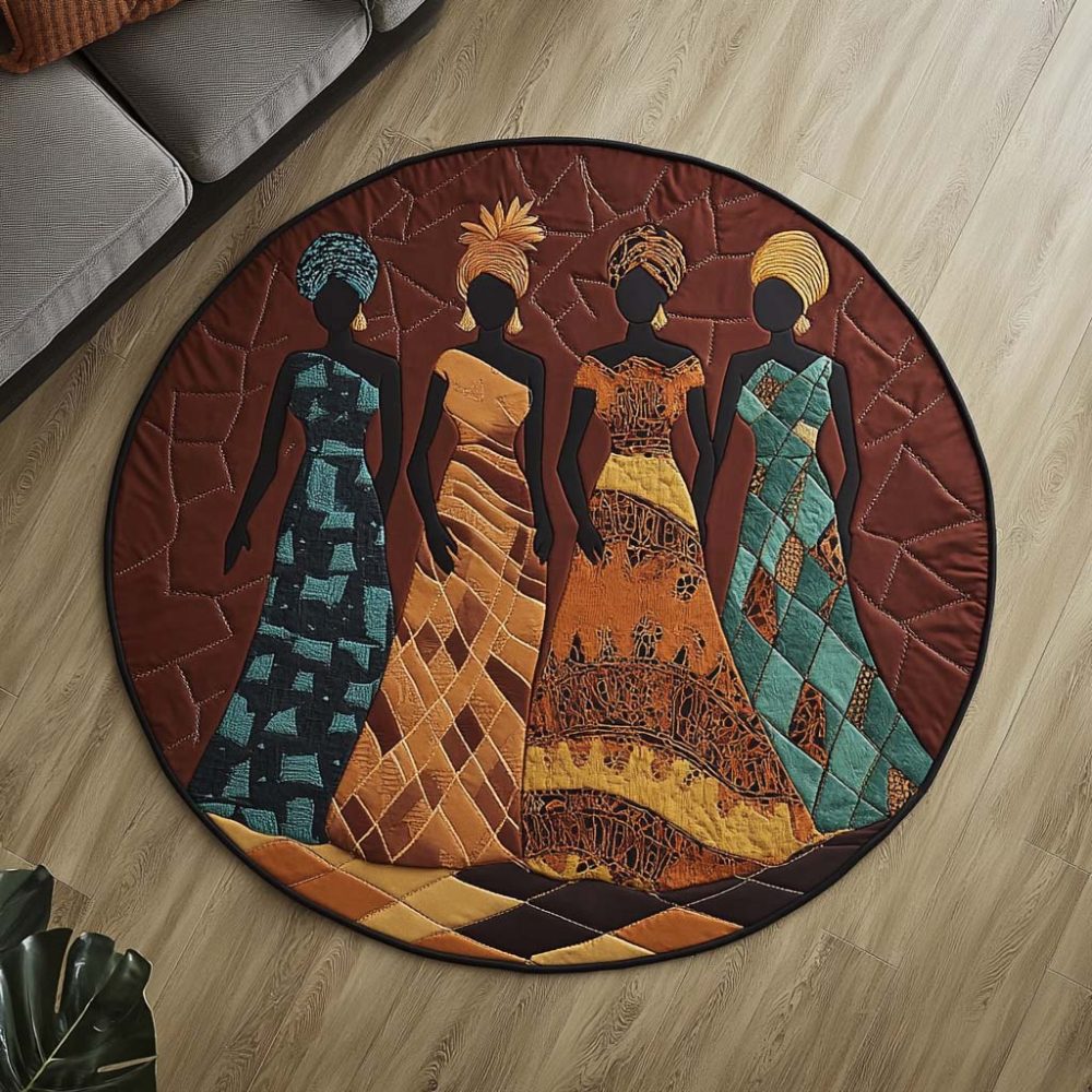 Royal Heritage Quilted Round Mat