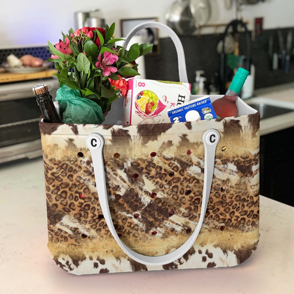 Stylish Leopard Print Tote Bag – Durable, Versatile & Chic For Everyday Use - Image 4