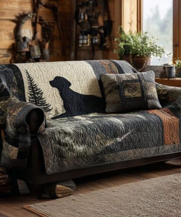 Rustic Bond Quilted Sofa Cover