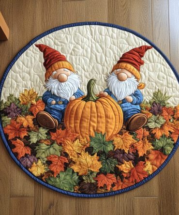 Rustic Fall Quilted Round Mat