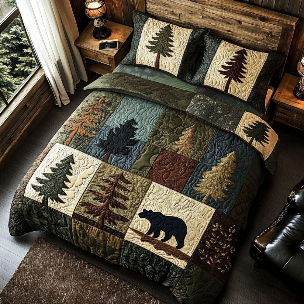 Rustic Refuge 3-Piece Quilted Bedding Set