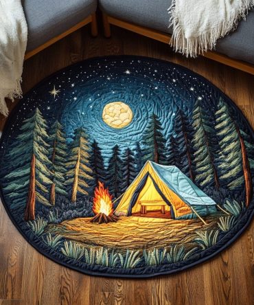 Rustic Retreat Quilted Round Mat