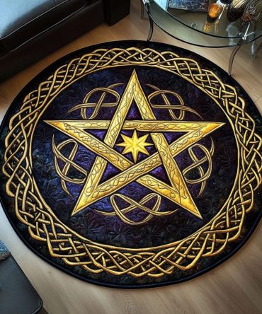 Sacred Circle Quilted Round Mat