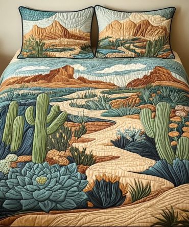 Sandy Trails 3-Piece Quilted Bedding Set