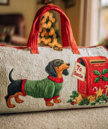 Santa Mail Quilted Duffle Bag