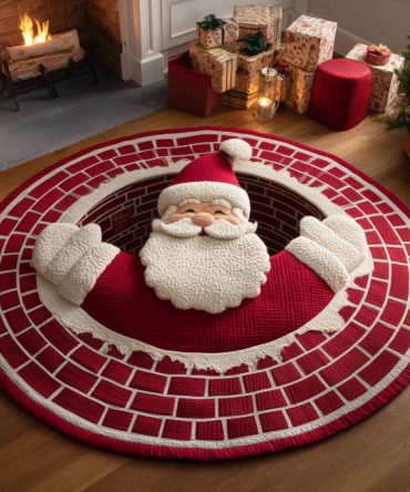 Christmas Quilted Round Mat